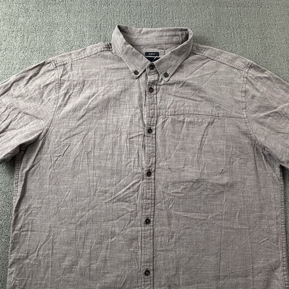 PrAna Shirt Adult Extra Large Red Button Up Short Sleeve Slim Fit Casual Men's - Picture 3 of 14